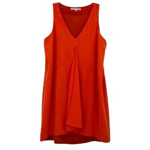Trina Turk Springtime high low dress in Orange size XL